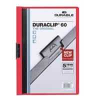 DURABLE DURACLIP Klemmap 60 Vellen A4 Rood