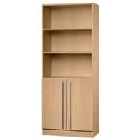 Armoire de classement Hammerbacher Matrix Aggloméré recouvert de résine de mélamine 4 étagères Décor hêtre 800 x 420 x 2004 mm