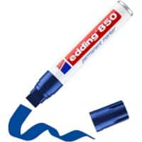 edding 850 Permanent marker Extra breed Beitelpunt 5-18 mm Blauw Navulbaar