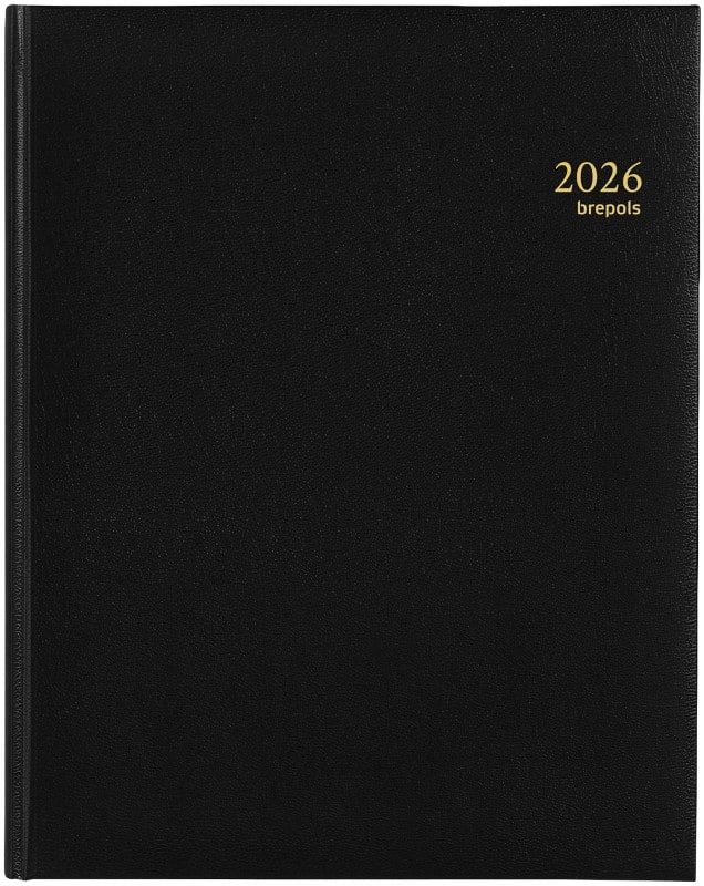 Brepols Concorde Lima Agenda 2026 A4 1 Week per 2 pagina's Duits, Engels, Frans, Italiaans, Nederlands, Spaans Zwart 0,240,1256,01,6,0