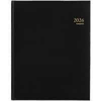Agenda Brepols Concorde Lima 2026 A4 1 Semaine sur 2 pages Allemand, Anglais, Français, Italien, Néerlandais, Espagnol Noir 0,240,1256,01,6,0