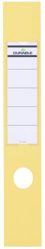 DURABLE ORDOFIX Rugetiketten Geel 10 Stuks 6 x 39 cm
