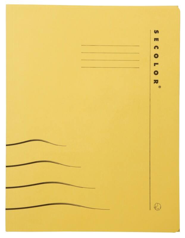Djois Clipmap Secolor A4 Geel Karton 25 x 31 cm