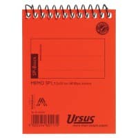 Ursus Style 90 x 140 mm Spiraalblok Bovenzijde Oranje Kartonnen kaft Geruit  48 Vel