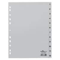 Intercalaires DURABLE 6512 Gris A4 23 x 29,7 cm