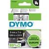 DYMO D1 Etiketteertape Authentiek 40913 S0720680 Zelfklevend Zwart op Wit 9 mm x 7 m