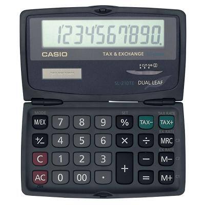 Calculatrice de poche Casio SL-210TE 10 chiffres Noir