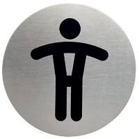 Pictogramme DURABLE PICTO Toilettes pour hommes Autocollant Acier inoxydable 8,3 x 8,3 cm