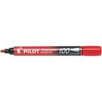 Pilot Super Grip 100 permanentmarker fijn fonde punt 1 mm Rood