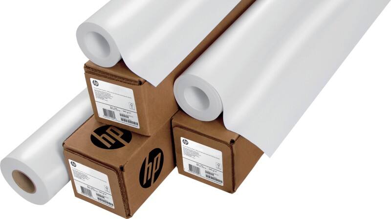 Rouleau papier traceur HP C3875A Jet d'encre Mat 75 cm Transparent