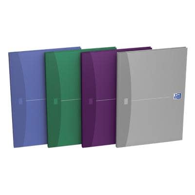 OXFORD Office Essentials A4 Gebonden Notitieboek Kleurenassortiment Kartonnen kaft Gelinieerd 5 stuks à 96 vellen