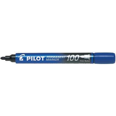 Marqueur permanent Pilot 100 Fin Pointe Ogive Bleu