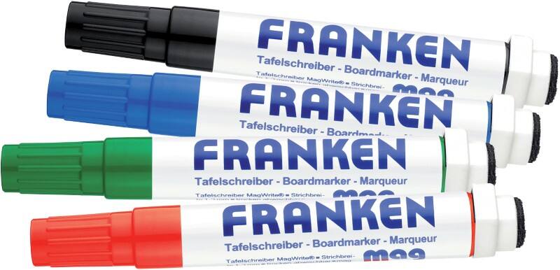 Franken Whiteboard-marker Kleurenassortiment 4 Stuks