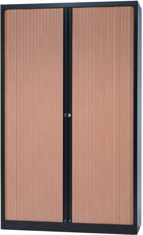 Armoire haute à portes rideaux Bisley