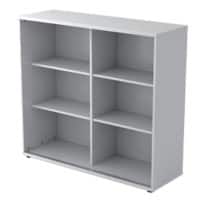 Armoire à portes coulissantes Hammerbacher Matrix Aggloméré, Résine de mélamine 2 Étagères 1200 x 400 x 1100 mm Gris