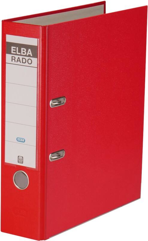 ELBA Rado Brilliant Breed Ordner A4 80 mm Rood 2 Ringen 100022616 Kunststof