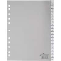 Intercalaires DURABLE Vierge A4 Gris 20 intercalaires Polypropylène Portrait A4 11 Perforations 6443