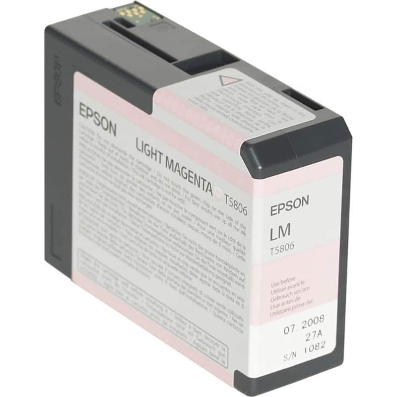 Cartouche jet d'encre Epson T5806 D'origine C13T580600 Magenta clair