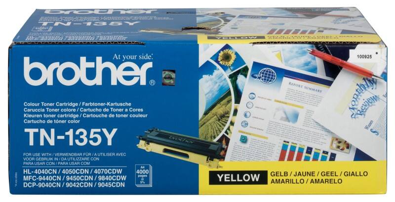 Toner Brother TN-135Y D'origine Jaune
