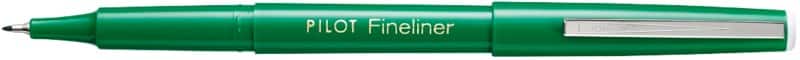 Stylo-feutre Pilot Fineliner 0,4 mm Aiguille Vert
