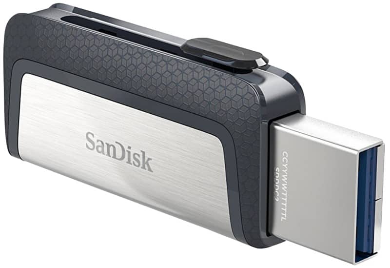 Clé USB SanDisk Ultra Dual 32 Go Noir, argenté