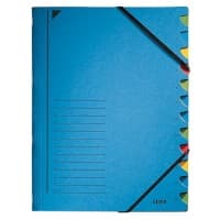 Trieur Leitz 3907 carte A4 Bleu 12 intercalaires