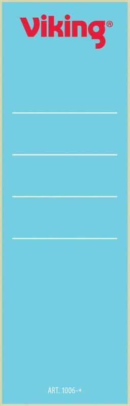 Viking Ordnerrugetiketten kort Blauw 10 Stuks 6 x 19,1 cm