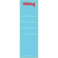 Étiquettes pour dos de classeur Viking 60 mm Bleu Courtes 10 Unités