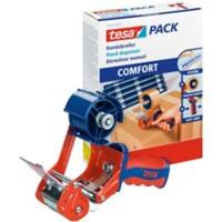 tesa Plakbandafroller tesapack Comfort Blauw, rood 60 mm (B) x 2,2 m (L) Kunststof, Metaal 6400