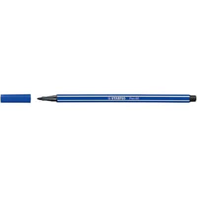 Langskomen Uitvoerbaar rem STABILO Pen 68 Viltstiften Ronde punt 1 mm Stuks Blauw | Viking Direct BE