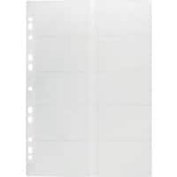 Pochettes pour cartes de visite DURABLE Business Transparent 200 cartes 25,5 x 31,5 cm 10 Unités