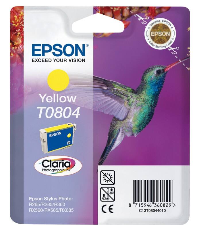 Epson T0804 Origineel Inktcartridge C13T08044011 Geel