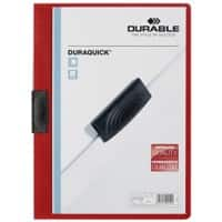 Farde à clip DURABLE 20 Feuilles A4 Rouge