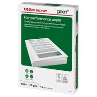 Papier imprimante Office Depot Eco-Performance A3 75 g/m² Lisse Blanc 500 Feuilles