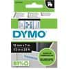 Ruban d'étiquettes DYMO D1 Authentique 45014 S0720540 Autocollantes Bleu sur Blanc 12 mm x 7 m