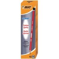 Crayon BIC Gilbert HB-Moyenne Graphite 12 Unités