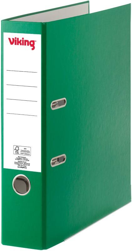 Viking Breed Ordner A4 75 mm Donkergroen 2 Ringen Kunststof Mat Staand