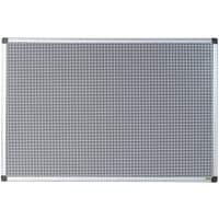 Bi-Office Prikbord Magnetisch Wandmontage Keramiek, Staal 90 (B)x60 (H) cm Aluminium Grijs
