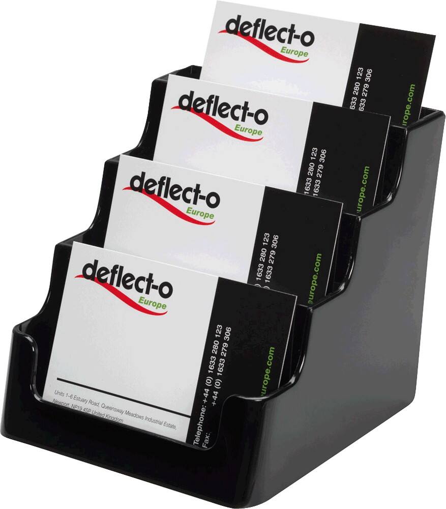 Porte-cartes de visite Deflecto Noir