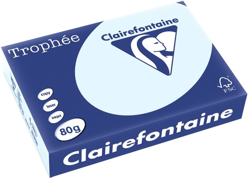 Papier couleur Trophee A4 Clairefontaine Bleu 80 g/m² Mat 500 Feuilles