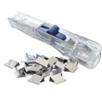 Rapesco Superclip 60 Dispenser Transparant 225mm 1 Dispenser & 8 RVS Clips
