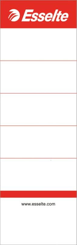 Esselte Kartonnen Rugetiketten 81080 Voor Esselte No.1 Power Ordners 75 mm Lichtgrijs  50 x 158 mm 100 Stuks