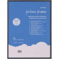 Niceday Wandmontage Aluminium Frame 978903 300 x 400 mm Zwart 2 stuks