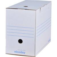 Niceday Archiefdozen A4 Wit 100% gerecycleerd karton 16,7 x 33,5 x 24,5 cm 10 Stuks