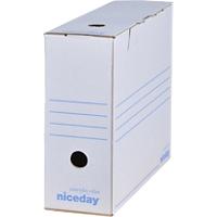 Boîte d'archivage Niceday A4 blanc (10cm) - 10 unités