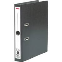 Classeur à levier Office Depot PremTouch A4 portrait 50 mm Noir 2 anneaux 53054E Carton Mat Portrait