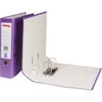 Viking Breed Classeur A4 75 mm Violet 2 Ringen Karton Mat Staand Gerecycled