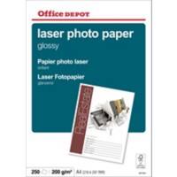 Office Depot Laser fotopapier A4 Glanzend 200 gram Wit 250 vellen
