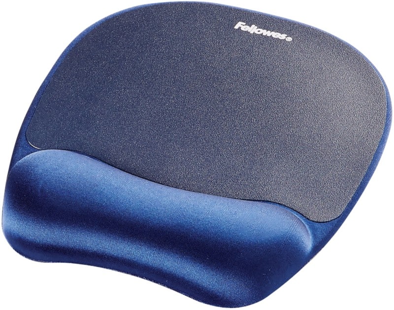 Fellowes Muismat met polssteun Memory Traagschuim Blauw