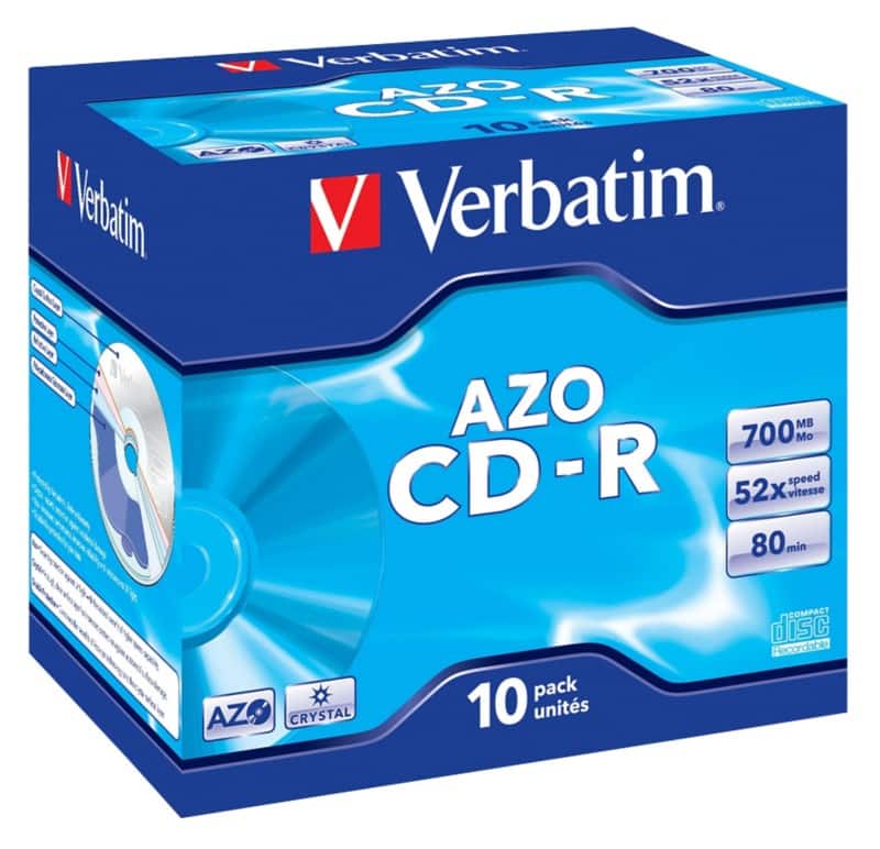 Verbatim CD-R 52x 700 MB - 80 min Jewelcase 10 Stuks
